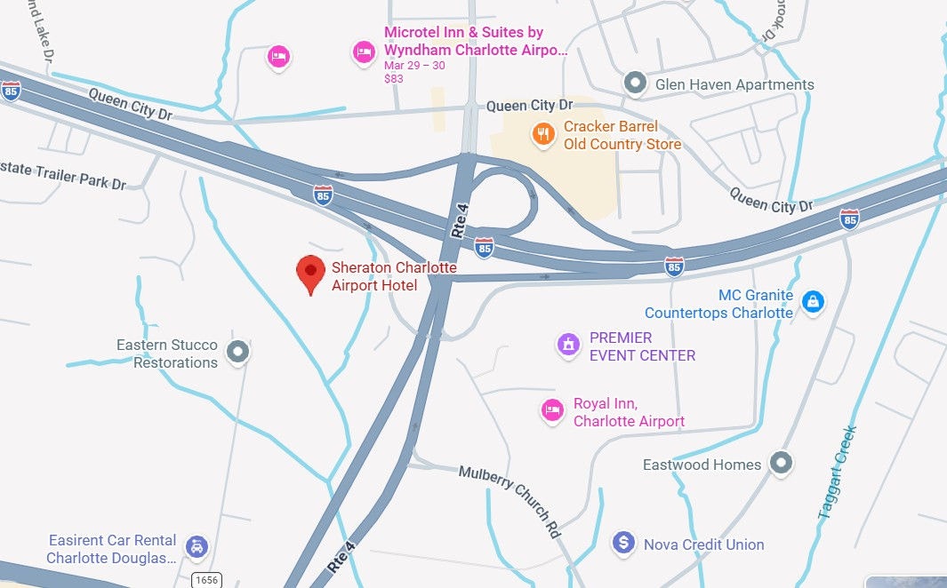 Charlotte Location on Map