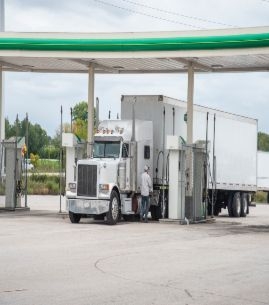 Truck Getting Fuel