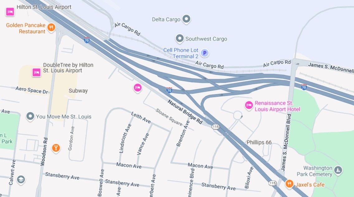 St Louis Location on Map